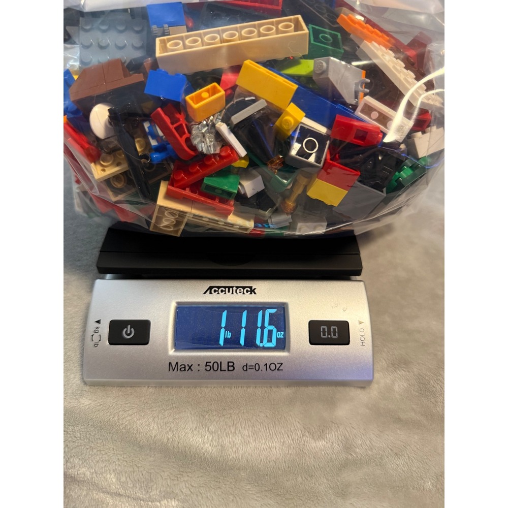 Bulk Building Blocks Lot ~1.1 lb Mixed Bricks Plates Slopes Assorted Lego